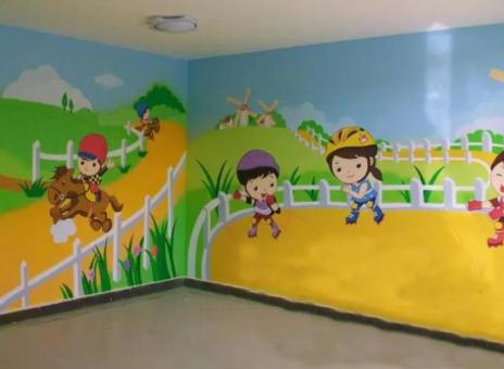 商丘幼儿园墙体彩绘制作流程及注意事项